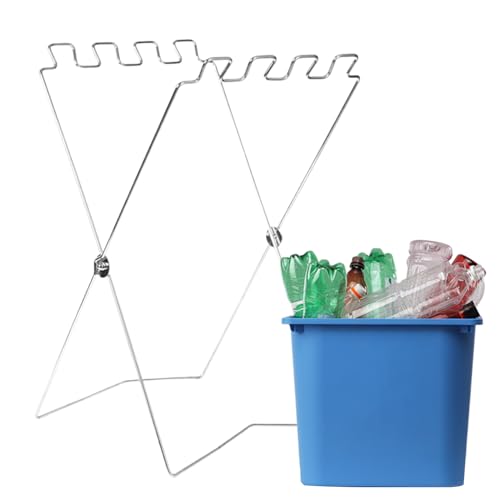 Pzuryhg Trash Bag Holder, Folding Metal Garbage Support Frame, Lightweight Waste Organizer Rack for Lawn Weeding Kitchen Cooking Tasks, Convenient Outdoor Solution for Camping, Garden Cleanup Pzuryhg Trash Bag Holder, Folding Metal Garbage Support Frame, Lightweight Waste Organizer Rack for Lawn Weeding Kitchen Cooking Tasks, Convenient Outdoor Solution for Camping, Garden Cleanup von Pzuryhg