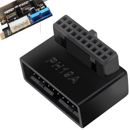 Pzuryhg USB 3.0 Motherboard Adapter | USB Extension Adapter | USB 3.0 Frontpanel Connector, High Speed 19-Pin/20-Pin Motherboard Internal Header, USB Header Motherboard Pzuryhg USB 3.0 Motherboard Adapter | USB Extension Adapter | USB 3.0 Frontpanel Connector, High Speed 19-Pin/20-Pin Motherboard Internal Header, USB Header Motherboard von Pzuryhg
