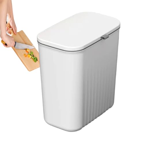 Pzuryhg Wandmagnierte Mülleimer -, geruchsicherer Küchenbehälter mit Deckel für RV | Platz sparsamer Abfallbehälter für Badezimmer Waschküchenbüro Schlafzimmer unter Waschbecken Pzuryhg Wandmagnierte Mülleimer -, geruchsicherer Küchenbehälter mit Deckel für RV | Platz sparsamer Abfallbehälter für Badezimmer Waschküchenbüro Schlafzimmer unter Waschbecken von Pzuryhg