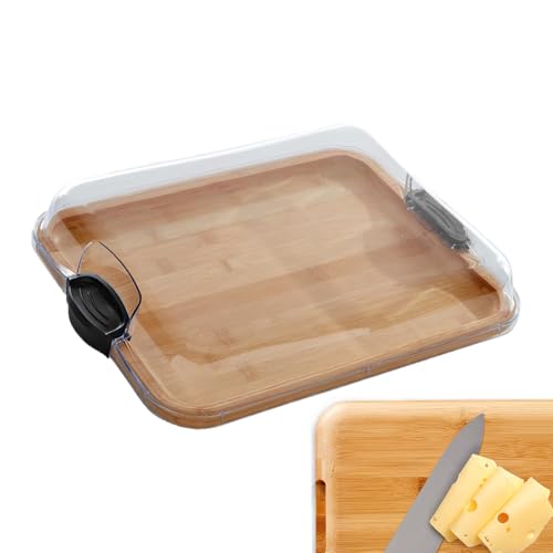 Schneidebrett aus Holz – Schneidebrett Serviertablett für transparenten Verschlussdeckel | Multifunktionale Küchenwerkzeuge mit Lebensmittelzubereitungszubehör für Salat, , Obst, Käse, Fleisch Schneidebrett aus Holz – Schneidebrett Serviertablett für transparenten Verschlussdeckel | Multifunktionale Küchenwerkzeuge mit Lebensmittelzubereitungszubehör für Salat, , Obst, Käse, Fleisch von Pzuryhg