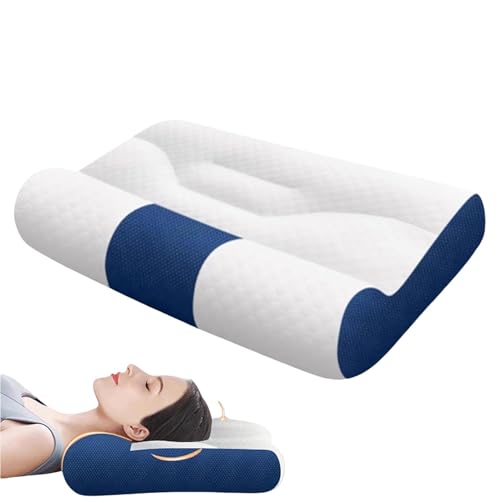 Zervikales memorys-Schaum-Nackenkissen, Nackenkissen, Reise-Nackenkissen, Ergonomisches Gänsedaunenkissen Für Seitenschläfer, Konturierte Orthopädische Kissen Für Rücken- Bauchschläfer, Verstellbarer von Pzuryhg