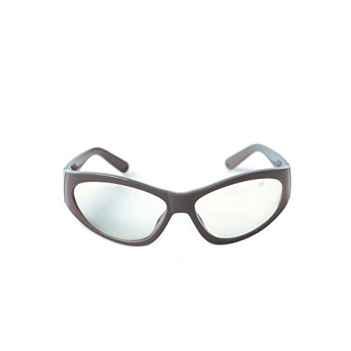 Q-BAIHE Laserschutzbrille 2940nm 55# Erbium Laserschutzbrille Vollrand Unisex klar Polycarbonat Metall/Rubber/Plastik Laserschutz Laserschweißen Laserbearbeitung von Q-BAIHE