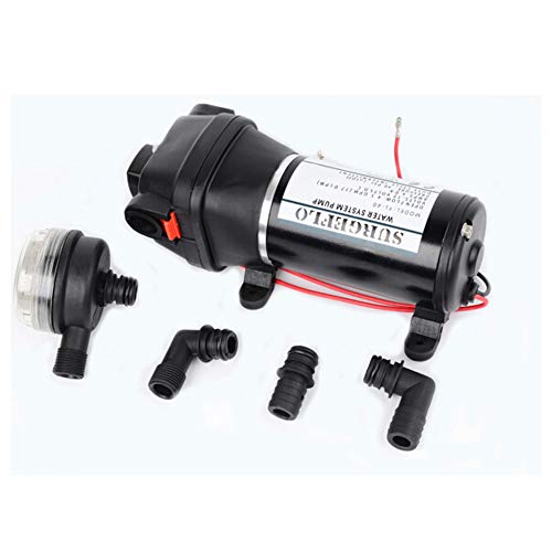 Mini RV-Membranpumpe 24V DC selbstansaugende Druckerhöhungspumpe Fischerei Yacht Large Flow Pump von Q-BAIHE