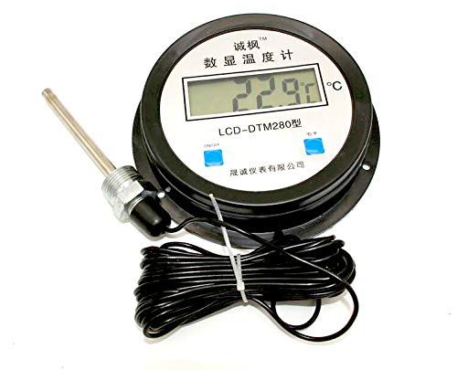 Q-BAIHE Hoher Präzisions Digital Thermometer mit Sonde Digital Wasserzähler Temperatur Messgerät 10m Kabel von Q-BAIHE