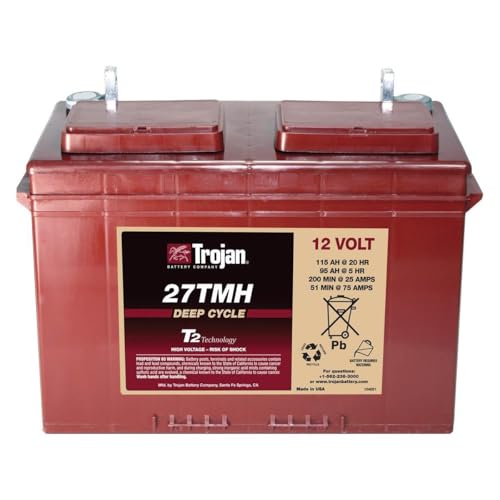 Trojan 27TMH 12V 115Ah Deep Cycle Traktionsbatterie UT-Anschluss von Q-Batteries