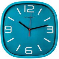 Q-connect - Wanduhr de, Kunststoff, rund, 30 cm, geräuschloses Uhrwerk, batteriebetriebene Wanduhr de, blau, weiße Ziffern Q-connect - Wanduhr de, Kunststoff, rund, 30 cm, geräuschloses Uhrwerk, batteriebetriebene Wanduhr de, blau, weiße Ziffern von Q-CONNECT