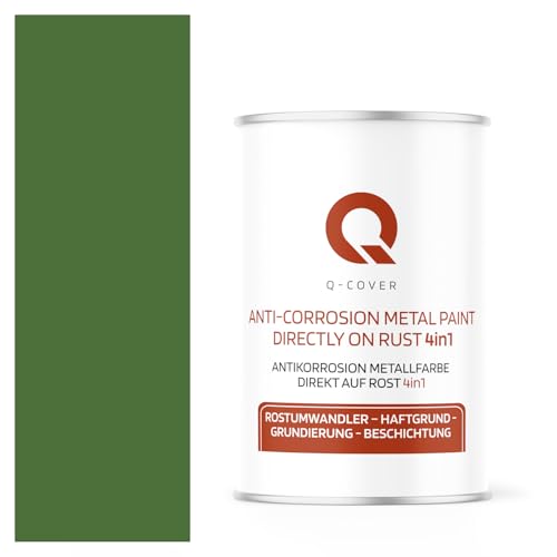 Q-COVER ANTIKORROSION METALLFARBE DIREKT AUF ROSR 4 IN 1 Grasgrün RAL 6010 1L HALBMATT ANTI-ROST METALLSCHUTZLACK METALLLACK METALLSCHUTZFARBE RAL FARBE FÜR METALL Q-COVER ANTIKORROSION METALLFARBE DIREKT AUF ROSR 4 IN 1 Grasgrün RAL 6010 1L HALBMATT ANTI-ROST METALLSCHUTZLACK METALLLACK METALLSCHUTZFARBE RAL FARBE FÜR METALL von Q-COVER