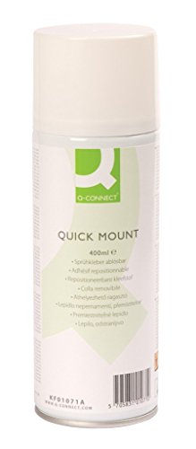 Q-Connect KF01071 Sprühkleber Quick Mount, 400 ml von Q-Connect