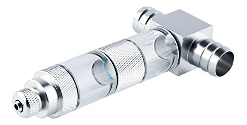 Q-Grow CO2 Inline Diffusor, CO2 Reaktor für Aquarium, hochwertiger Edelstahl, inkl. Blasenzähler und Rücklaufsicherung - 16/12 mm Anschluss von Q Grow Innovative Aqua Tools