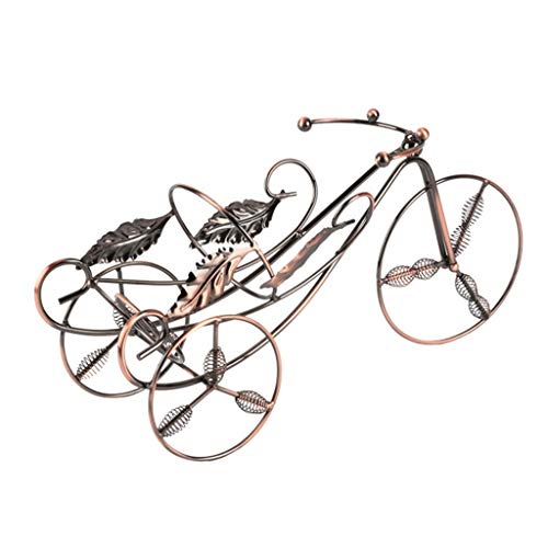 Q-HL Weinregal Flaschenregal Weinständer Stilvolle Eisen Fahrrad-Weinflaschenhalter Aufsatz- Weinflaschenhalter Indoor Crafts Ornamente Weinregale von Q-HL