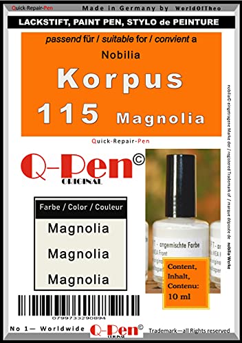 Lackstift Touch-Up Paint für Nobilia Korpus 115 Magnolia - Q-Pen Original von Q-Pen Original