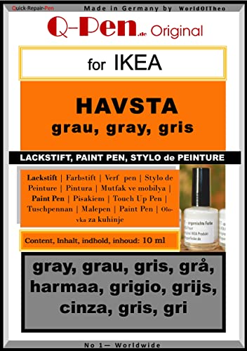 Q-Pen Ausbesserungsfarbe für passend Ikea HAVSTA grau - ray - gris Q-Pen Ausbesserungsfarbe für passend Ikea HAVSTA grau - ray - gris von Q-Pen Original