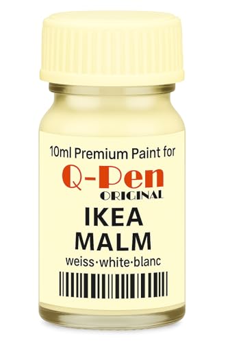 Q-Pen Lackstift passend für IKEA MALM weiß – Möbel Reparaturstift für Kommoden & Betten – Farbe exakt abgestimmt – Made in Germany von Q-Pen Original