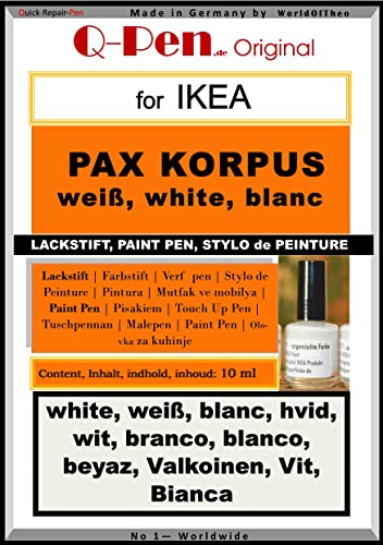 Q-Pen Ausbesserungsfarbe passend für Ikea PAX Korpus weiß - white - blanc Q-Pen Ausbesserungsfarbe passend für Ikea PAX Korpus weiß - white - blanc von Q-Pen Original