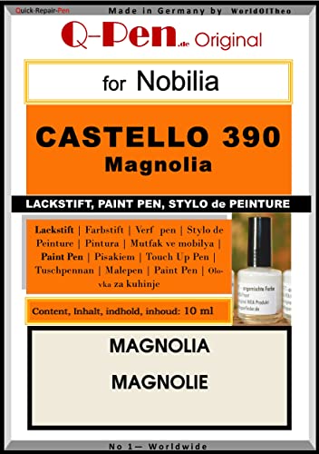 Q-Pen Ausbesserungsfarbe passend für nobilia Castello 390 Magnolia von Q-Pen Original