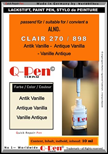 Q-Pen Original Lackstift for Alno Clair 270 898 Antik Vanille; by Touch-up Paint von Q-Pen Original