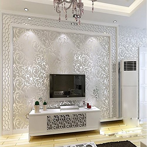 HANMERO grau, viktorianisches Design, Damast, geprägte Struktur, hochwertig HANMERO grau, viktorianisches Design, Damast, geprägte Struktur, hochwertig von Q QIHANG
