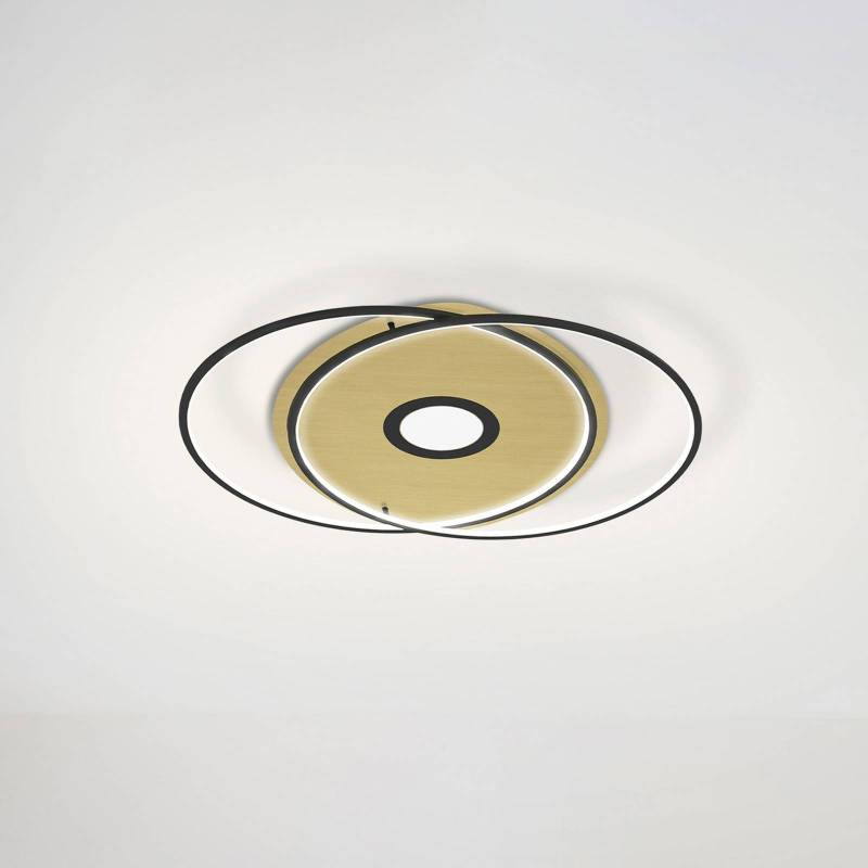 Paul Neuhaus Q-AMIRA LED-Deckenlampe oval, schwarz von Q-Smart-Home