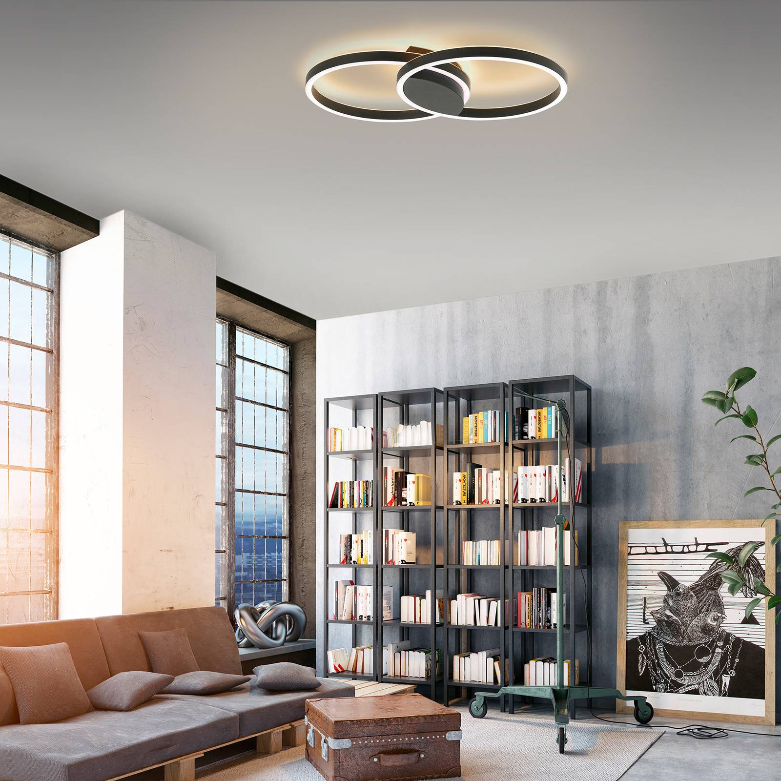 Paul Neuhaus Q-MARKO LED-Deckenleuchte, 2fl, rund von Q-Smart-Home