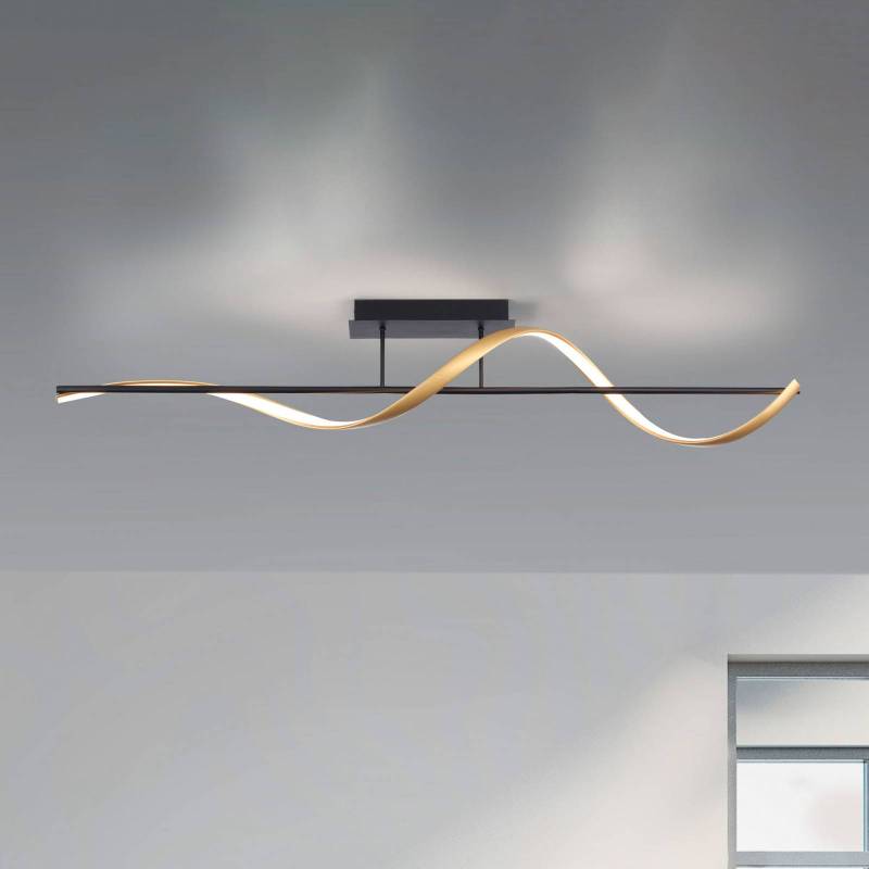 Paul Neuhaus Q-Swing Deckenlampe anthrazit/messing von Q-Smart-Home