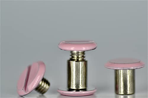 Q-tools® Buchschrauben/Schraubnieten |Buchschrauben 5mm | 20 Stück |Chicago Schrauben/Gürtelschrauben/Ziernieten/Ledernieten zur Lederbearbeitung von Q Tools