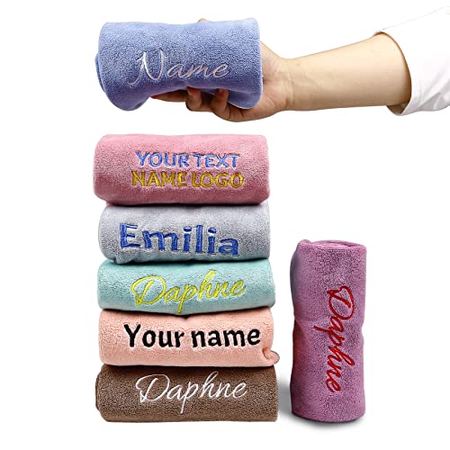 Q&K Handtuch Personalisiert, Handtuch mit Namen Bestickt, Mikrofaser Handtuch, Handtuch Personalisiert mit Name, Personalisierte Geschenke, 75x35cm Handtücher für Badezimmer, Reisen, Geburtstag Q&K Handtuch Personalisiert, Handtuch mit Namen Bestickt, Mikrofaser Handtuch, Handtuch Personalisiert mit Name, Personalisierte Geschenke, 75x35cm Handtücher für Badezimmer, Reisen, Geburtstag von Q&K