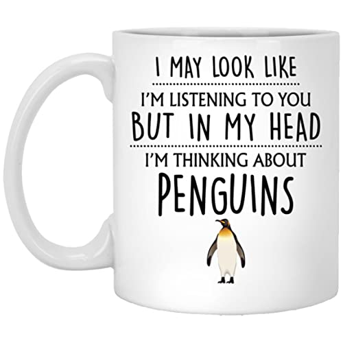 Pinguin-Geschenk, Pinguin-Tasse, Pinguin-Liebhaber, lustiges Pinguin-Geschenk für Mutter, Frauen, sie, Mädchen, Geschenke für Pinguin-Liebhaber, verrückte Pinguin-Liebhaber, 325 ml von Q.PaddyShops