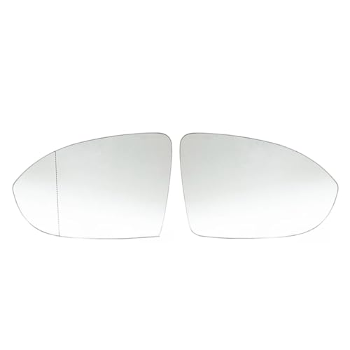 QADFTGY Auto Rückfahrglas Kompatibel mit Für Golf MK8 2020 2021 2022 2023 2024 Autoseitenspiegelglas Beheiztes Rückspiegelobjektiv OEM: 5H0857521 5H0857522(2pcs) von QADFTGY