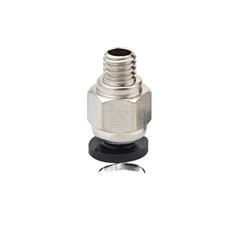 QAIXAG Pneumatischer Anschluss Extruder J-Kopf Hot End for 4 mm oder 6 mm Außendurchmesser Rohr Schnellkupplung J-Kopf passend for 3D-Druckerteile (Color : PC4-M6 Black, Size : 1 PCS) von QAIXAG