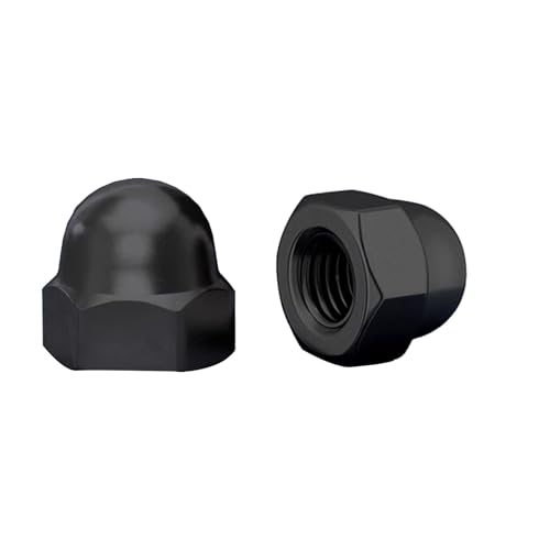 QANCEN 10 stück Hutmuttern M10 Edelstahl A2 V2A Mutter Schwarz, Hohe Form DIN 1587 Sechskant Kappenmuttern für Schrauben, Gewindebolzen, Gewindestangen QANCEN 10 stück Hutmuttern M10 Edelstahl A2 V2A Mutter Schwarz, Hohe Form DIN 1587 Sechskant Kappenmuttern für Schrauben, Gewindebolzen, Gewindestangen von QANCEN