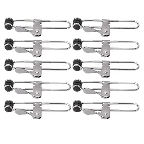 10 PCS Lever Action Grid Clamp, Stainless Steel Tile Mounting Clips, Ceiling Grid Clip Rubber Head Clamp Tool for Metalworking 10 PCS Lever Action Grid Clamp, Stainless Steel Tile Mounting Clips, Ceiling Grid Clip Rubber Head Clamp Tool for Metalworking von QANYEGN