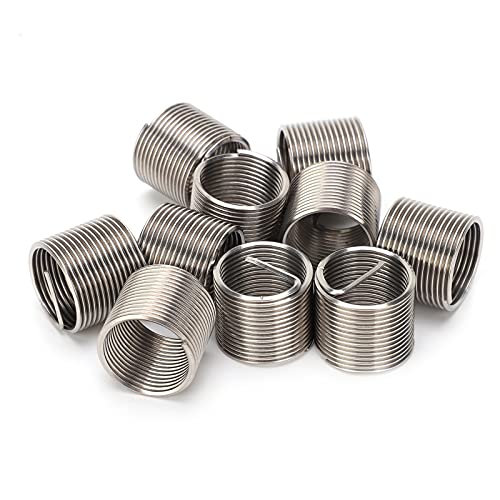 10pcs Drahtgewinde Einsatz, Reparaturreduktionsmutter, metrische Gewindehäute, Gewindekonvertierungsverschluss M18x1.5x1.5d 10pcs Drahtgewinde Einsatz, Reparaturreduktionsmutter, metrische Gewindehäute, Gewindekonvertierungsverschluss M18x1.5x1.5d von QANYEGN
