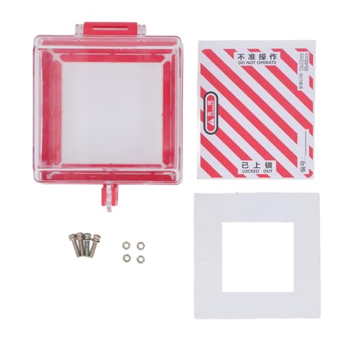 Notopp -Taste -Taste -Abdeckung, transparente Druckstart -Taste -Abdeckung, Taste -Schalter -Sperrschützer mit Montageteilen 105x105x63mmmm von QANYEGN