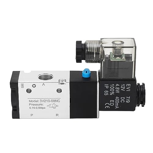 QANYEGN 1/4in NPT Pneumatisches Magnetventil, 2 Position 3 -Wege Richtungssteuerventil, IP65 Luftretiertes Magnetventil DC12V QANYEGN 1/4in NPT Pneumatisches Magnetventil, 2 Position 3 -Wege Richtungssteuerventil, IP65 Luftretiertes Magnetventil DC12V von QANYEGN