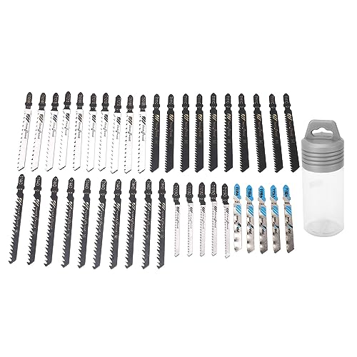 QANYEGN 40Pcs Jigsaw Blade 6 Types High Speed Steel Reciprocating Sabre Saw Cutting Tool for Wood von QANYEGN