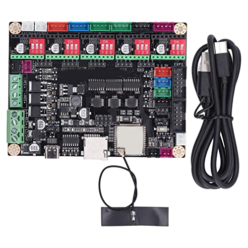 QANYEGN Esp32 3D-Drucker-Motherboard, Drucker-Upgrade-Silent-Board-Motherboard, 32-Bit-Steuerplatine Zur Drahtlosen Steuerung von 3D-Druckprojekten von QANYEGN