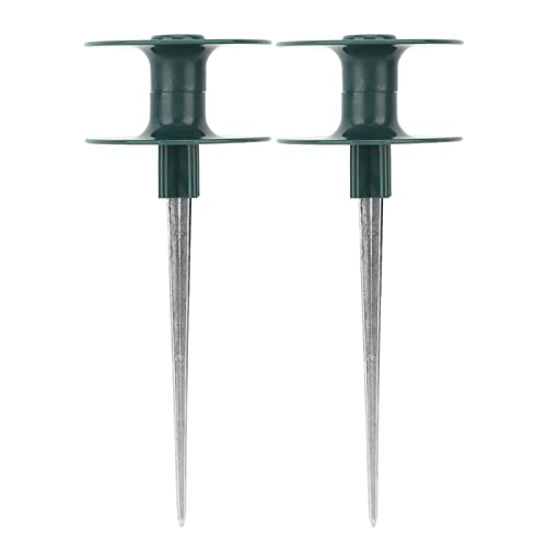 QANYEGN Gartenschlauch Guide Stakes Set, Metallschlauch -Rollenführer, ABS -Zink -Legierungs -Wasserpfeife Leitrad für Garten Yard Rasen von QANYEGN