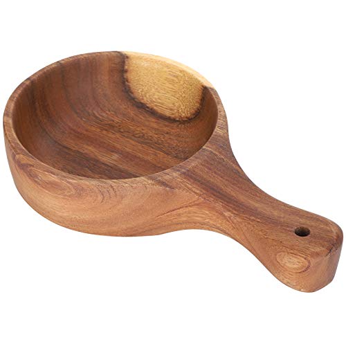 QANYEGN Salatschüssel aus Holz, Holzutensilien Mit Griff, Salatschüssel, Kimchi-Schüssel, Obst-Servierschüssel Für Zuhause, Küche. von QANYEGN