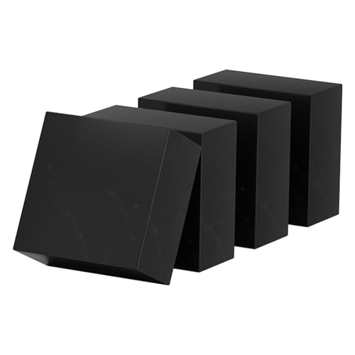4 Stück Gummi-Stoßdämpfungsblöcke Gummiplatte 100 × 100 × 20 mm - 100 × 100 × 40 mm Geeignet for schwere Geräte und Industrie, 100 × 100 × 25 mm(100x100x30mm) von QAONEAY