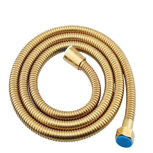 Ersatz-Brauseschlauch, Crypto Shower aus goldenem Edelstahl(Golden,1.5M) von QAONEAY