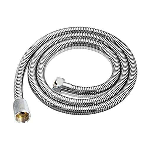 Ersatz-Brauseschlauch, Crypto Shower aus goldenem Edelstahl(Silvery,1M) von QAONEAY