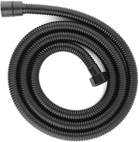 Ersatz-Brauseschlauch, schwarz, knicksicher, Badeschlauch, Standard-Anschluss, universell(1.5M) von QAONEAY
