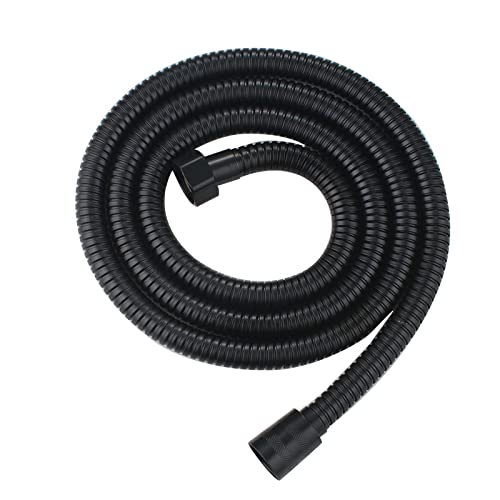 Ersatz-Brauseschlauch aus Edelstahl, 1–2 m(Black,1.5M) von QAONEAY