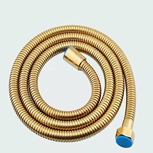 Ersatz-Brauseschlauch aus Edelstahl, 1–2 m(Golden,1.5M) von QAONEAY