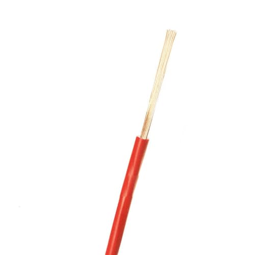 Flexibles 1-poliges LED-DIY-Verbindungskabel, 5 Meter superflexibles Elektrokabel, 22 AWG PVC-isolierter Kabelverlängerungsstecker (Farbe: ROT)(RED) von QAONEAY