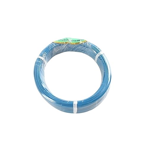 Flexibles Kabel, 5 Meter, 0,75 mm quadratischer Hochtemperaturdraht, 18 AWG 0,75 mm quadratisches Kabel, PTFE-isolierungsbeständiges verzinntes Zinn, versilberte Kupferwickeldrähte, Verlängerungssteck von QAONEAY
