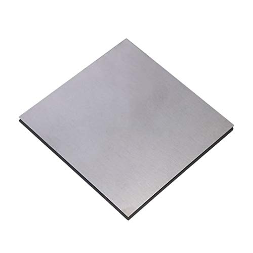 Hochreines Wolframblech, Dicke 0,3–0,6 mm, Wolframplatte 100 × 100 mm, Metallplatte, geeignet for Luft- und Raumfahrt, Elektronik,0.3×100×100mm(0.6x100x100mm) von QAONEAY