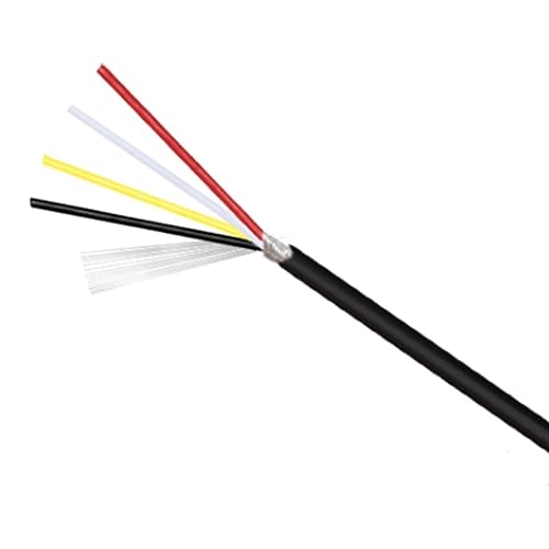 Kabel, flexibel, UL2547-Kanal-Audioverstärkerleitung, 32 30 28 26 24 22 20 AWG, abgeschirmtes Kabel, 2 3 4 5 6 7 Adern, schwarzes Signalabschirmkabel, Verlängerungsstecker (Größe: 24 AWG, 10 Meter, Fa Kabel, flexibel, UL2547-Kanal-Audioverstärkerleitung, 32 30 28 26 24 22 20 AWG, abgeschirmtes Kabel, 2 3 4 5 6 7 Adern, schwarzes Signalabschirmkabel, Verlängerungsstecker (Größe: 24 AWG, 10 Meter, Fa von QAONEAY