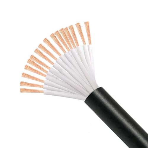 Kabel flexibler Leiter 0,12/0,2/0,3/0,5/0,75/1 mm² Kupfer-Elektrokabel Schwarzer weicher Manteldraht 16-adriges mehradriges Steuerkabel Verlängerungsstecker (Größe: 1 Meter, Farbe: 16 Kerne 0,2 mm)(16 Kabel flexibler Leiter 0,12/0,2/0,3/0,5/0,75/1 mm² Kupfer-Elektrokabel Schwarzer weicher Manteldraht 16-adriges mehradriges Steuerkabel Verlängerungsstecker (Größe: 1 Meter, Farbe: 16 Kerne 0,2 mm)(16 von QAONEAY