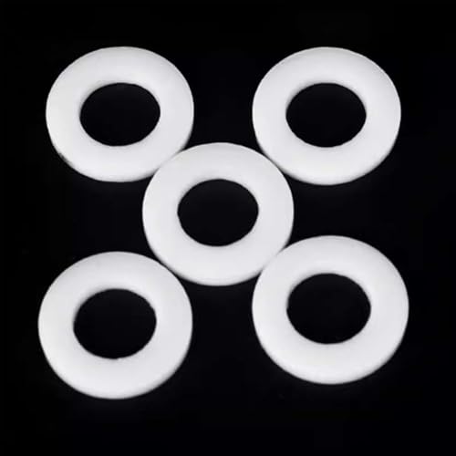 Silikonkautschukplatte, 5 Stück PTFE-Dichtungsscheibe, flache Unterlegscheibe, ID 20 22 35 mm, Abstandshalter aus Kunststoff, Dicke 2 mm (32 x 42 x 2 mm)(32x40x2mm) von QAONEAY